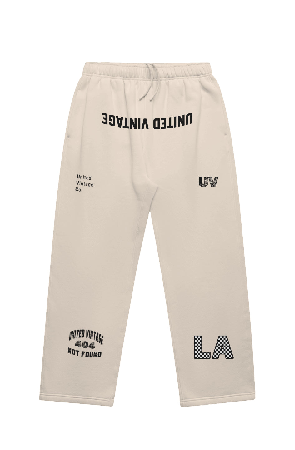 United Vintage Premium Relaxed Cuffless Sweats in Stone