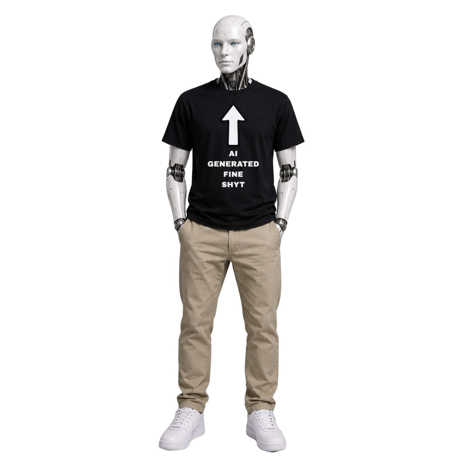 AI Generated Fine Shyt (Black / Lilac) Tee