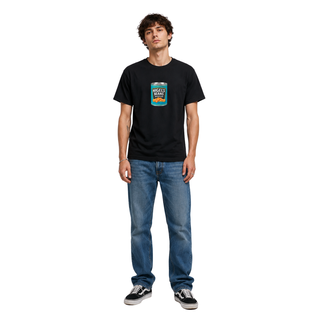 Nigel's Beans Black Tee