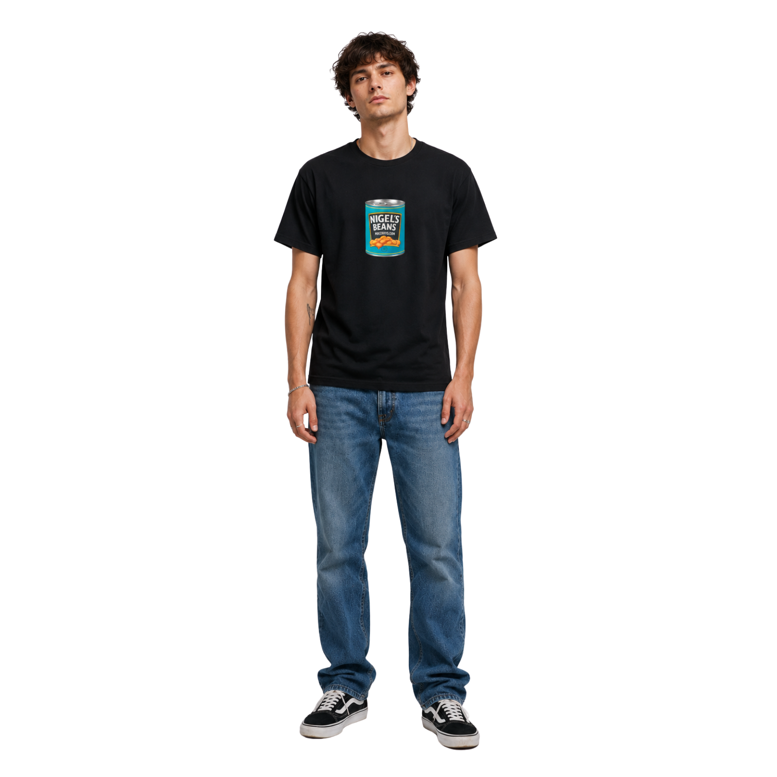 Nigel's Beans Black Tee